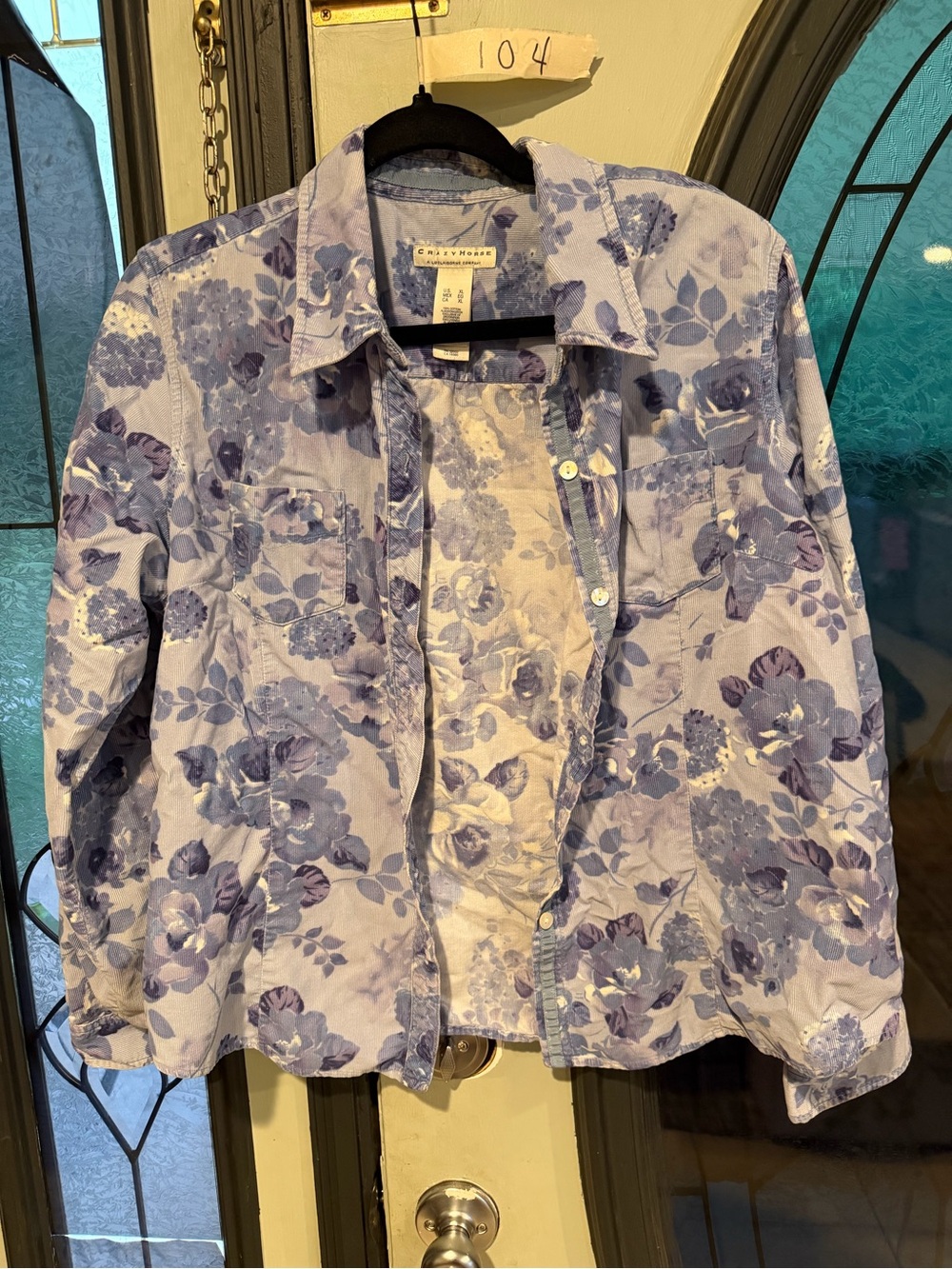 Candlelight Lavender Floral Button-Front Shirt - Lightweight Women's Top